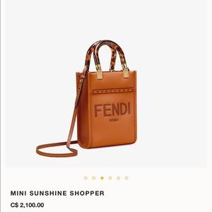 Authentic Leather Fendi Shoulder Bag from St. Tropez